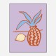 Lilac Lemon Wall Art Print Lilac Lemon Wall Art Print