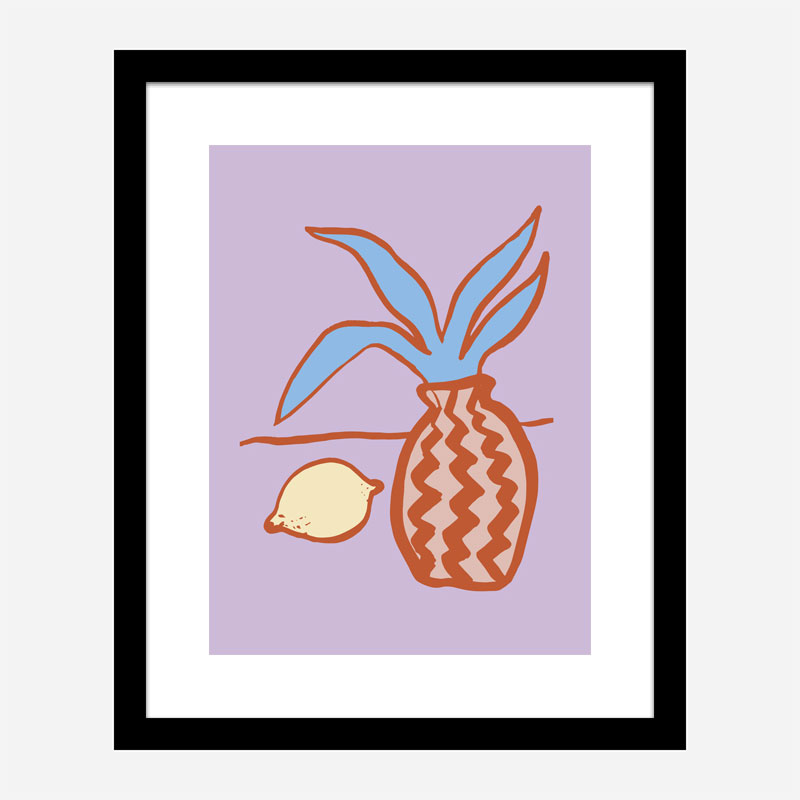 Lilac Lemon Wall Art Print