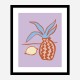 Lilac Lemon Wall Art Print Lilac Lemon Wall Art Print