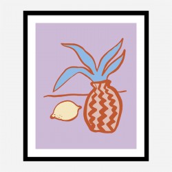 Lilac Lemon Wall Art Print