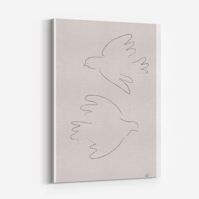 Two Doves Wall Art Print