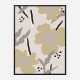 Beige Flowers Wall Art Print