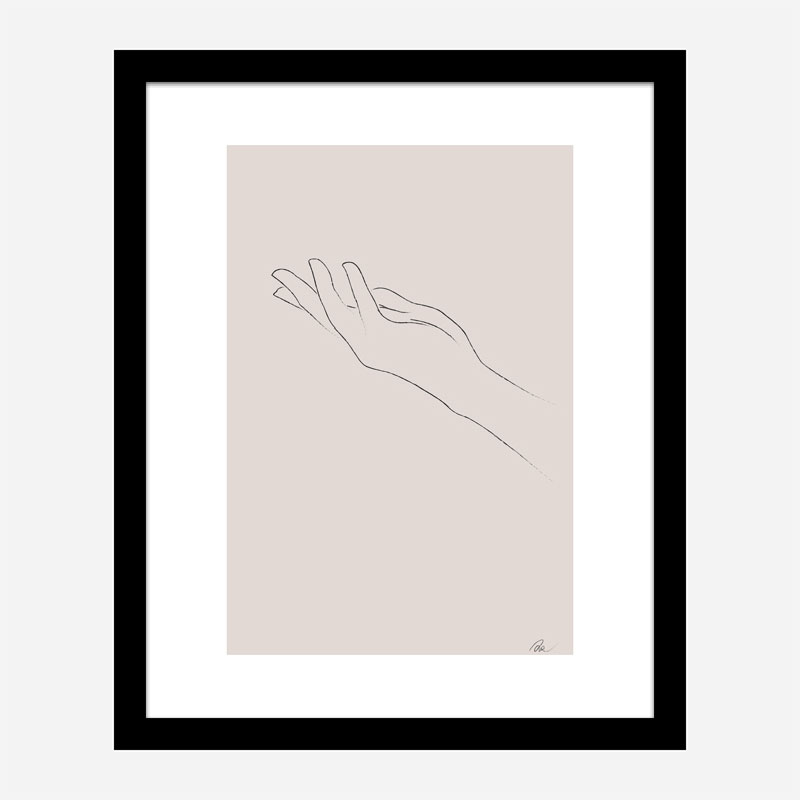 Hand Line Art Print