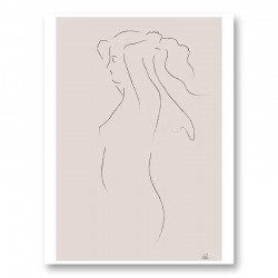 Woman Line Art Print