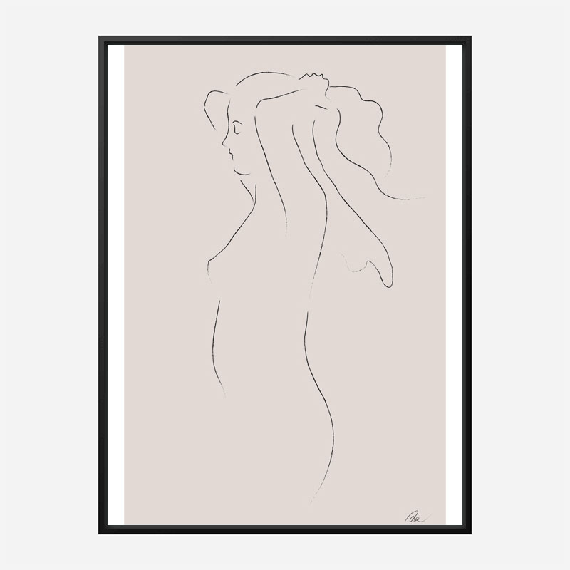 Woman Line Art Print