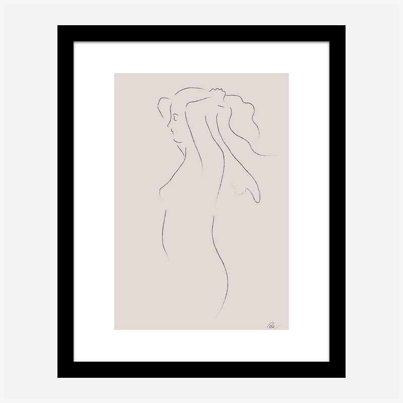 Woman Line Art Print