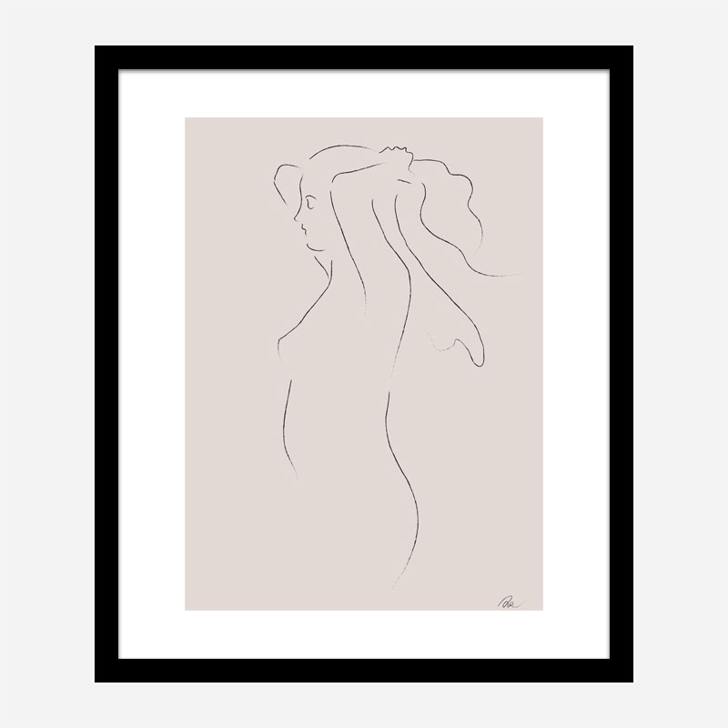 Woman Line Art Print