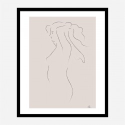 Woman Line Art Print
