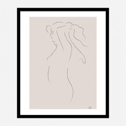 Woman Line Art Print