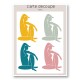 Four Figures Line Art Print Four Figures Line Art Print