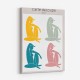 Four Figures Line Art Print Four Figures Line Art Print