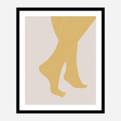 Tip Toe Line Art Print