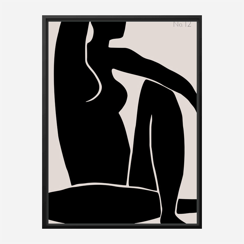 Figure No 12 Line Art Print Figure No 12 Line Art Print