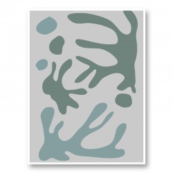 Seaweed Teal No 1 Wall Art Print