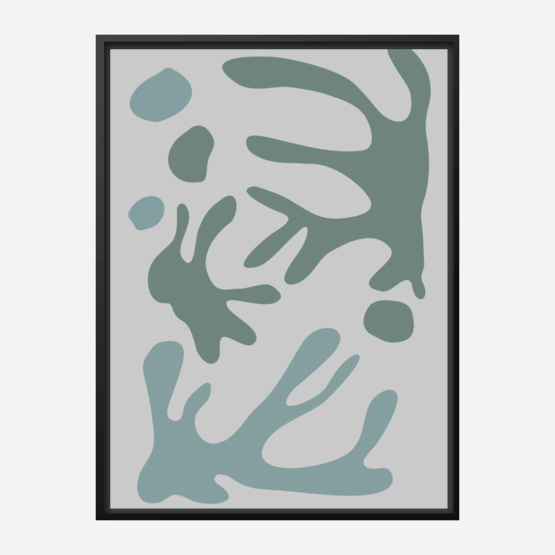 Seaweed Teal No 1 Wall Art Print