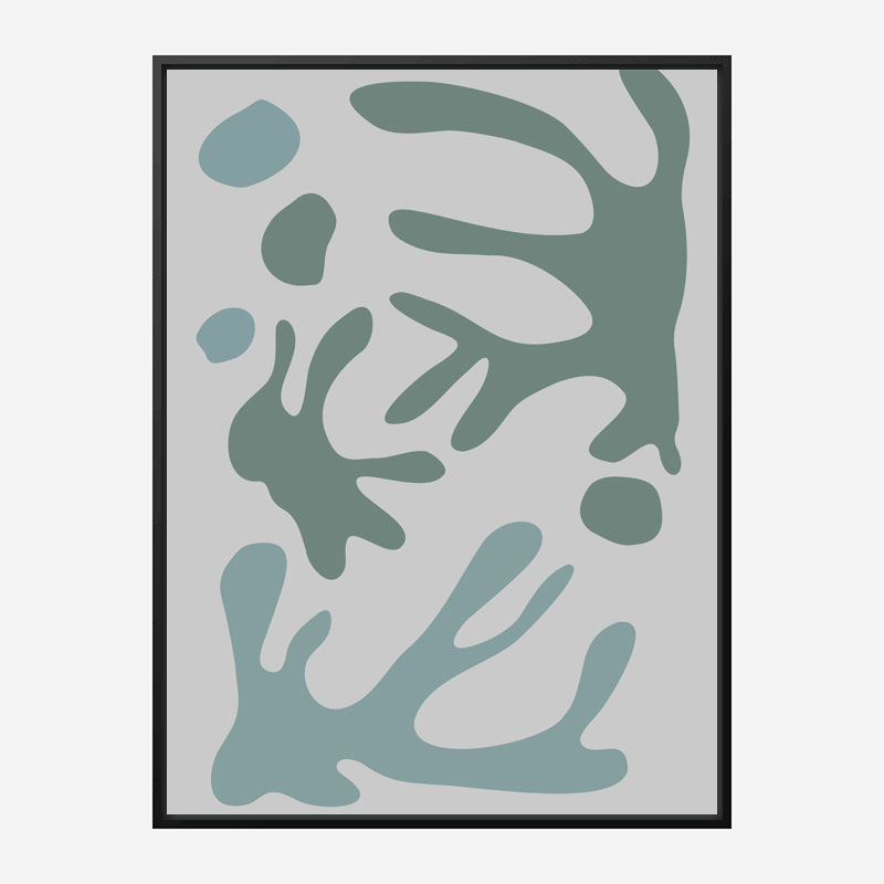 Seaweed Teal No 1 Wall Art Print
