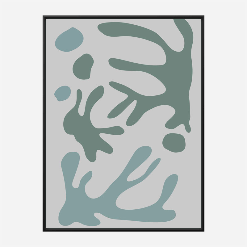 Seaweed Teal No 1 Wall Art Print