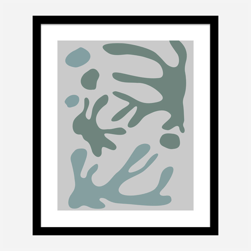 Seaweed Teal No 1 Wall Art Print