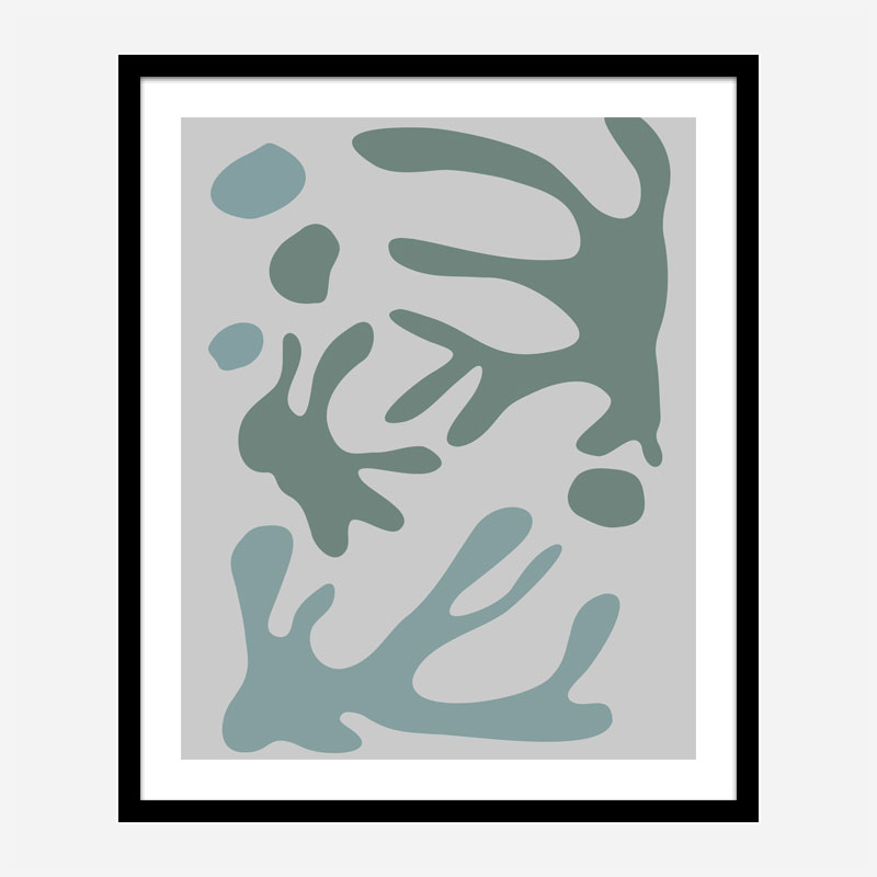 Seaweed Teal No 1 Wall Art Print