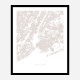 New York Map Wall Art Print