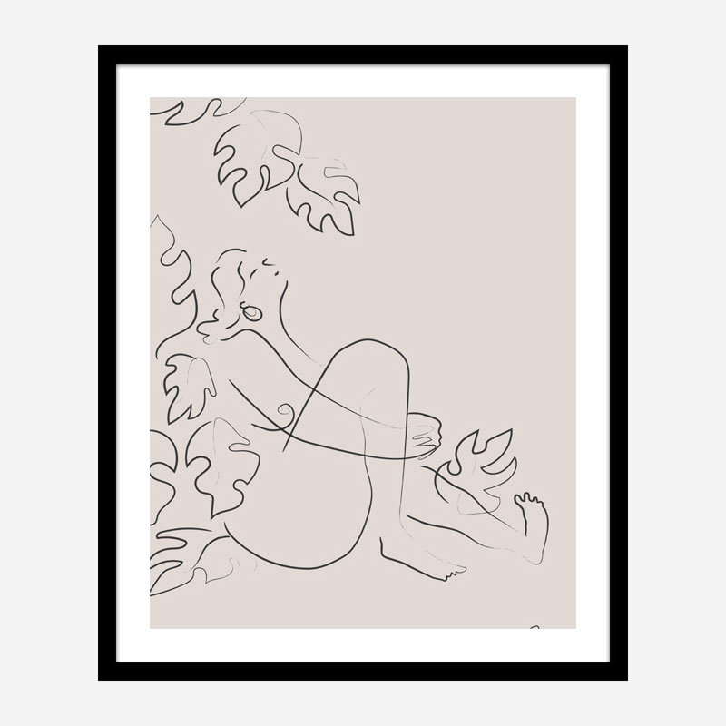 Embrace Nature Beige Art Print