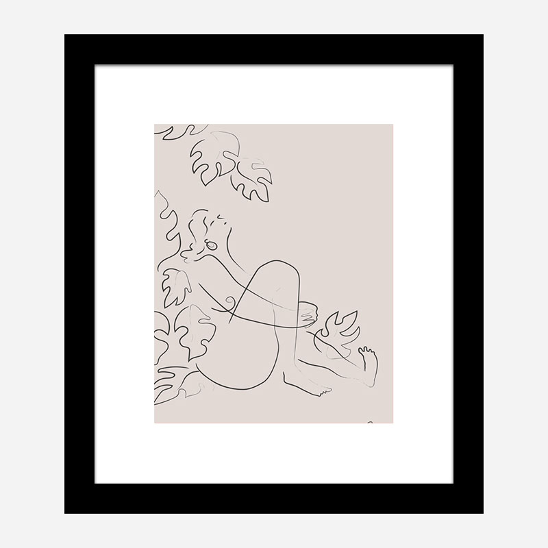 Embrace Nature Beige Art Print