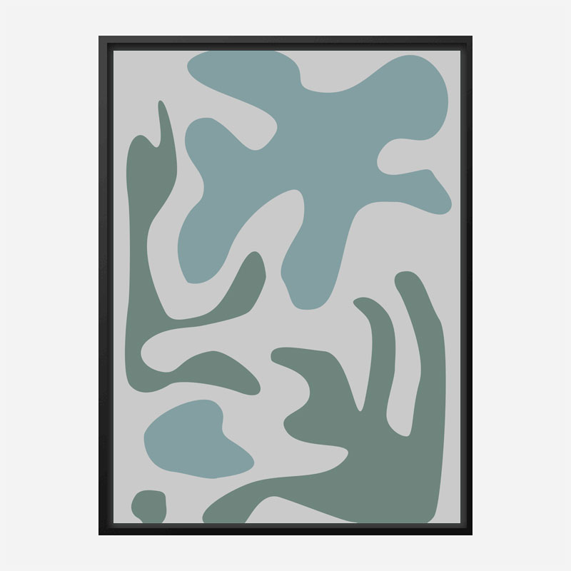 Seaweed Teal No 2 Art Print