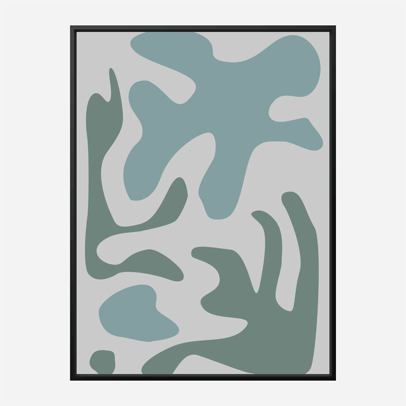 Seaweed Teal No 2 Art Print