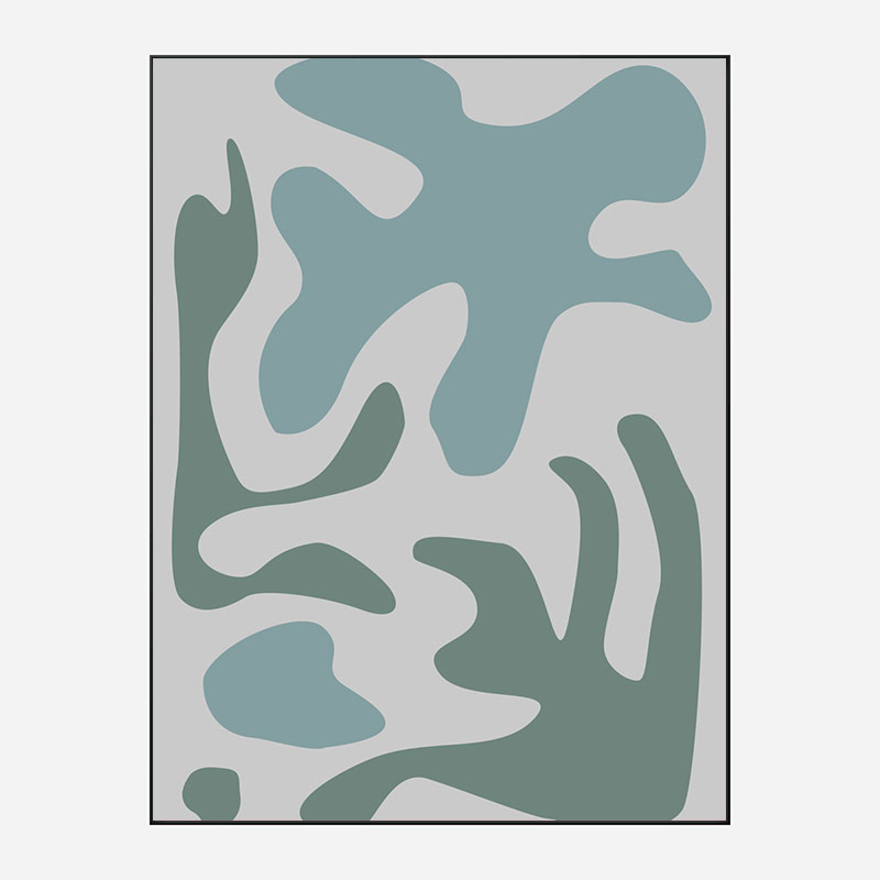 Seaweed Teal No 2 Art Print