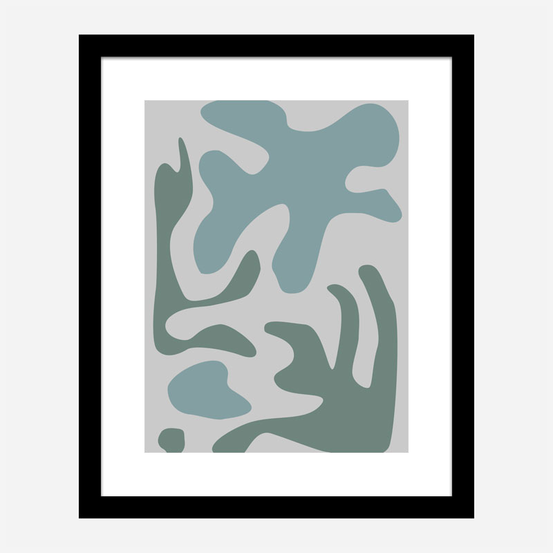 Seaweed Teal No 2 Art Print