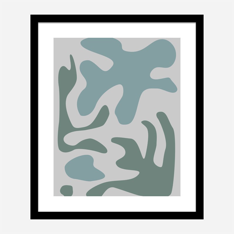 Seaweed Teal No 2 Art Print