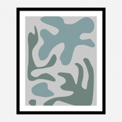 Seaweed Teal No 2 Art Print