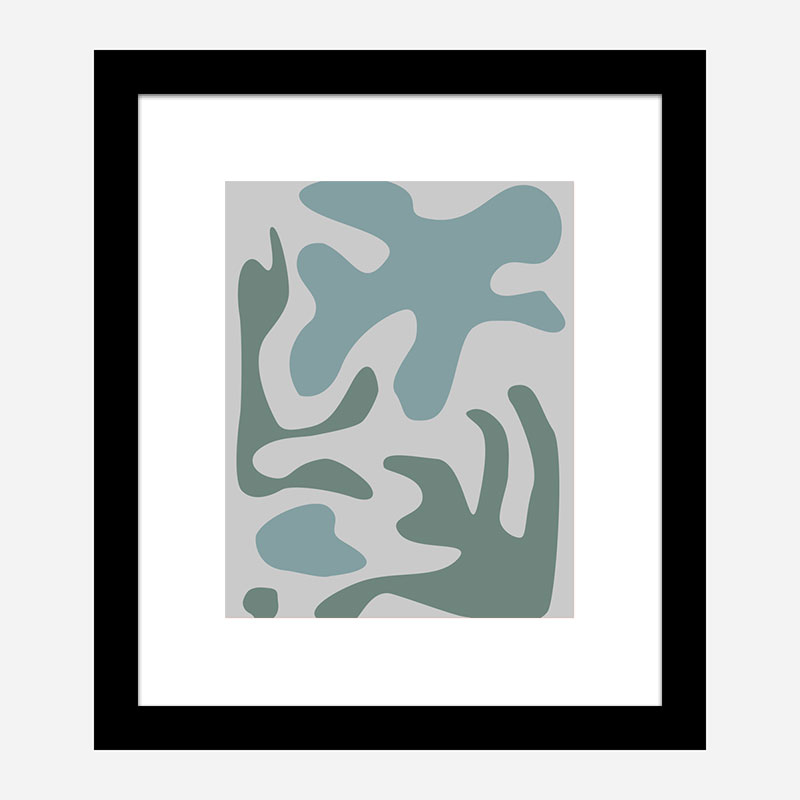 Seaweed Teal No 2 Art Print