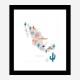 Mexico Map No 1 Art Print