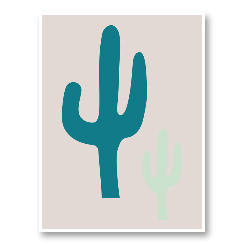 Cactus Beige Art Print
