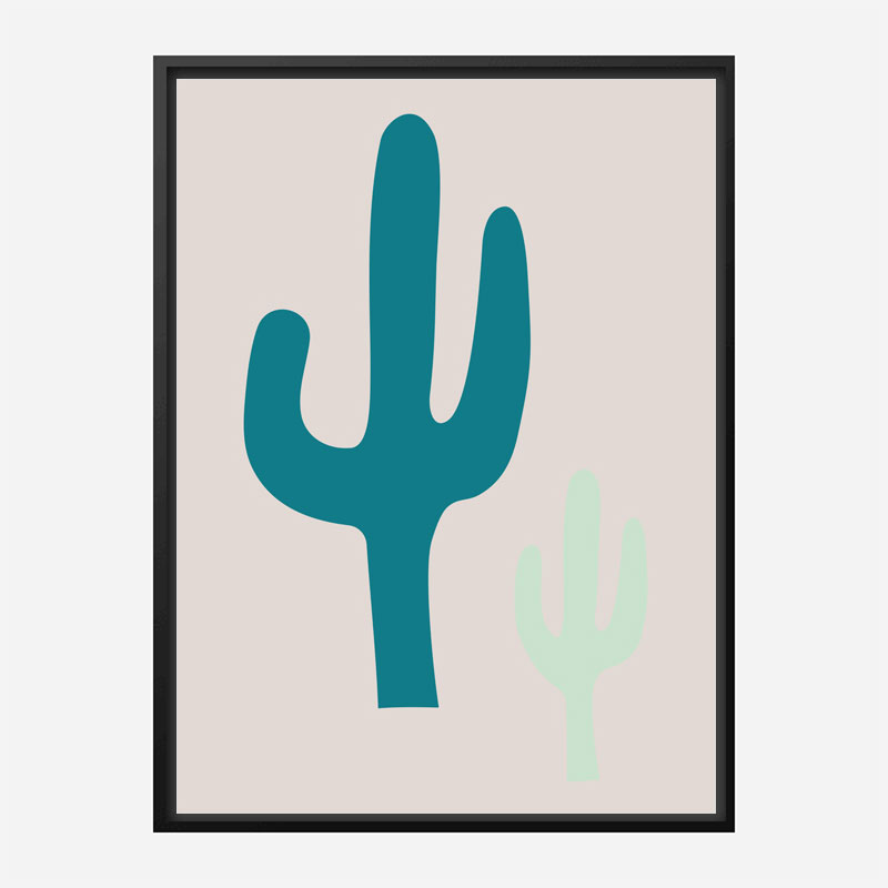 Cactus Beige Art Print