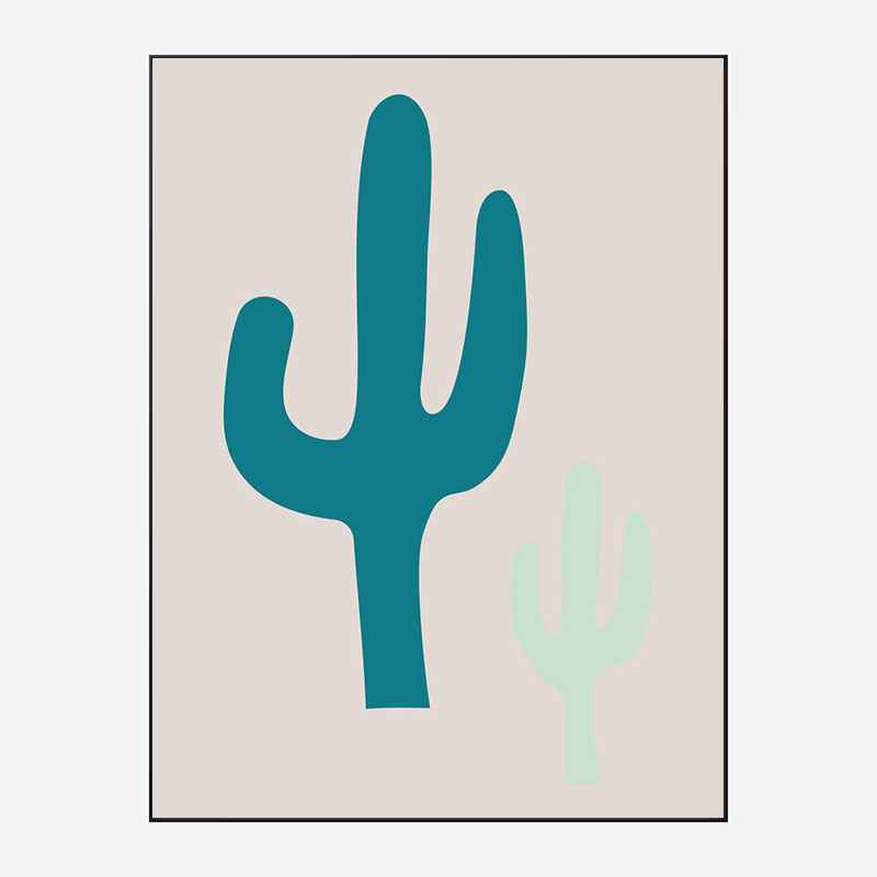 Cactus Beige Art Print