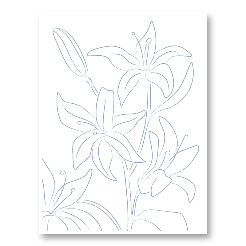 Lillies No 01 Art Print Lillies No 01 Art Print
