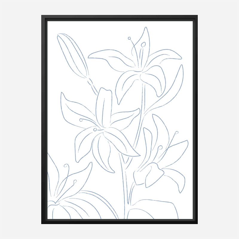 Lillies No 01 Art Print Lillies No 01 Art Print