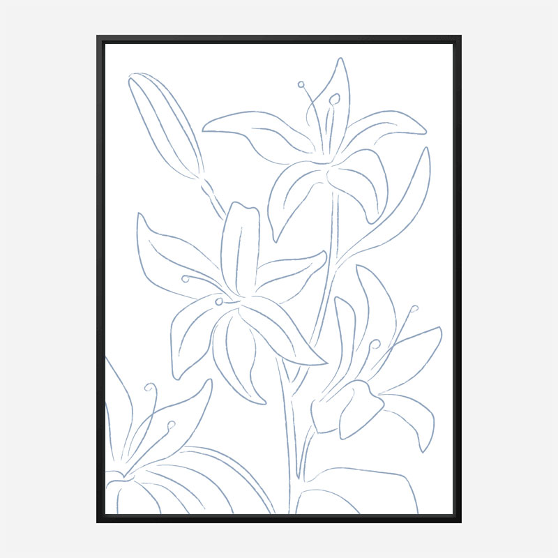Lillies No 01 Art Print Lillies No 01 Art Print