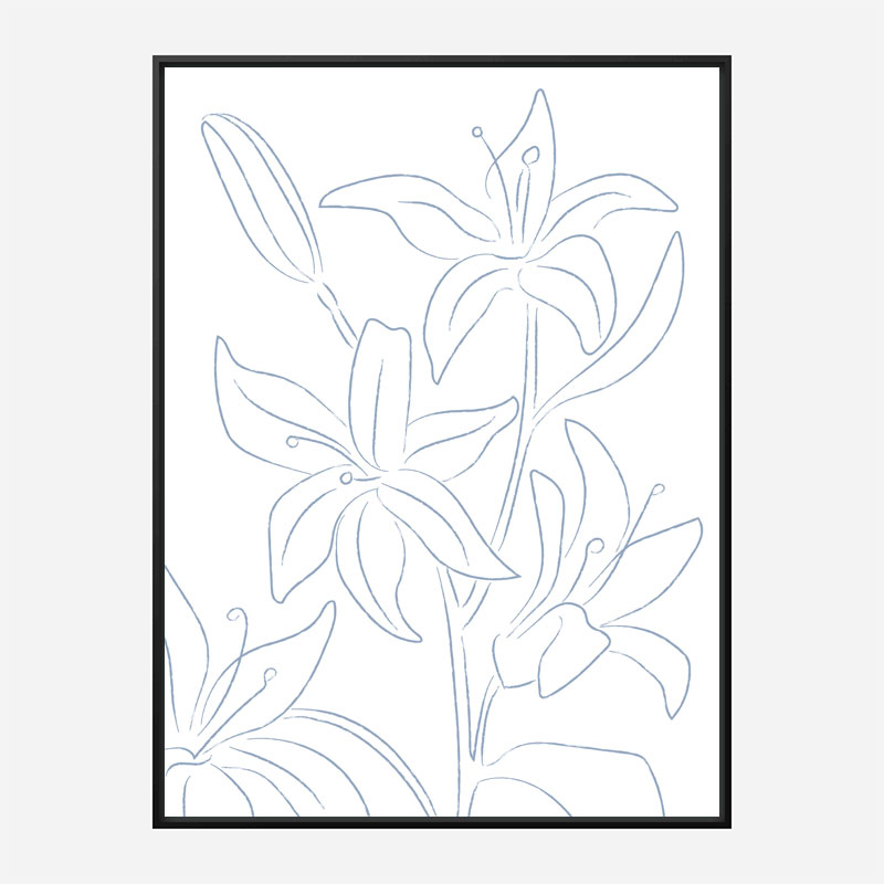 Lillies No 01 Art Print Lillies No 01 Art Print