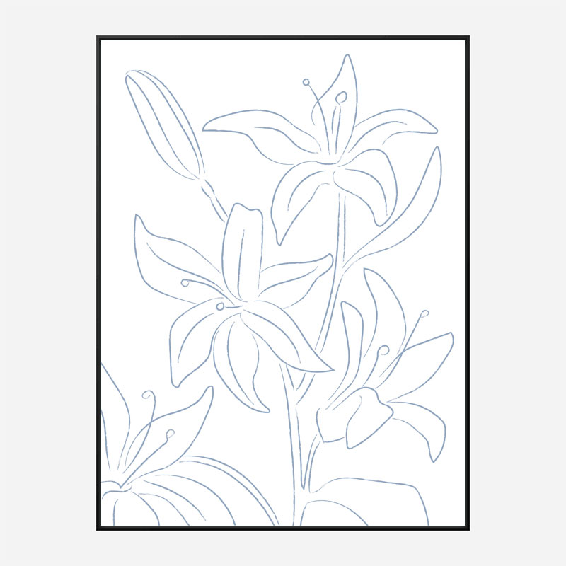 Lillies No 01 Art Print Lillies No 01 Art Print