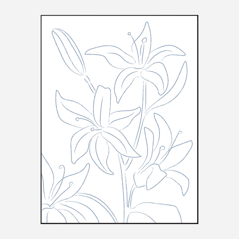 Lillies No 01 Art Print Lillies No 01 Art Print