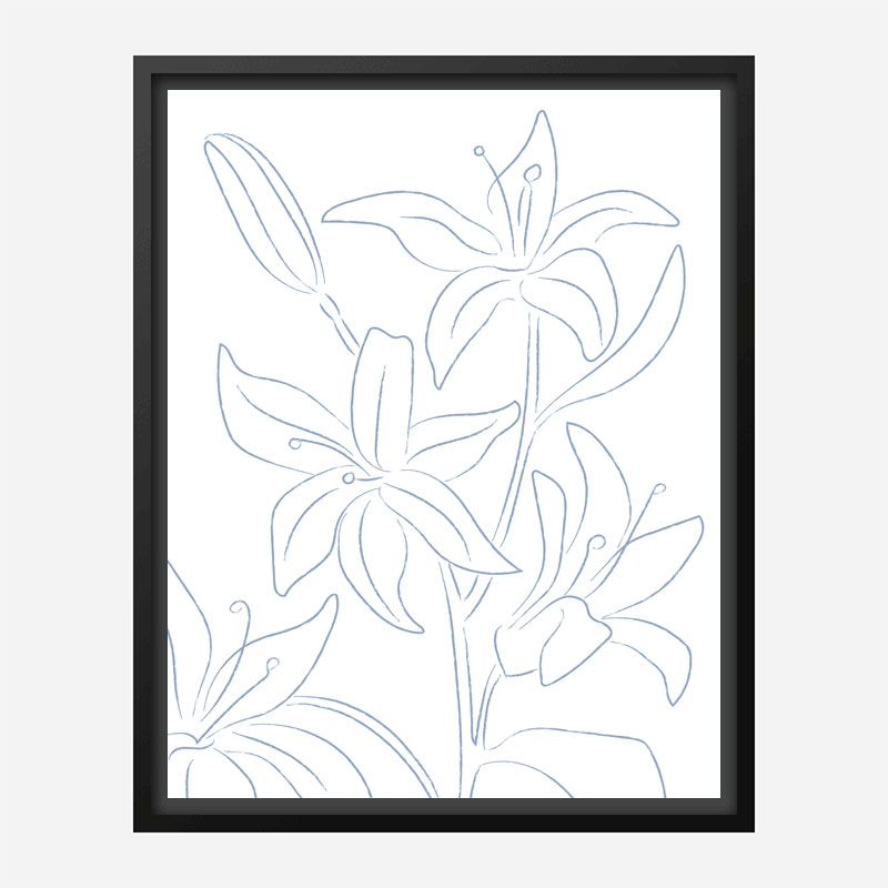 Lillies No 01 Art Print Lillies No 01 Art Print
