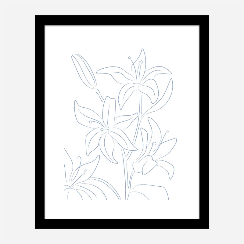Lillies No 01 Art Print Lillies No 01 Art Print