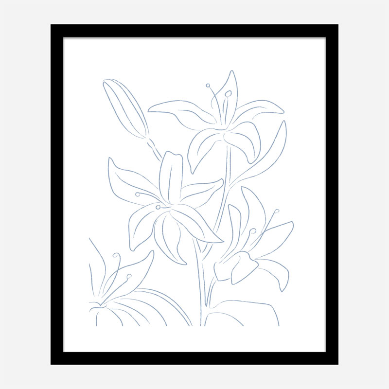 Lillies No 01 Art Print Lillies No 01 Art Print