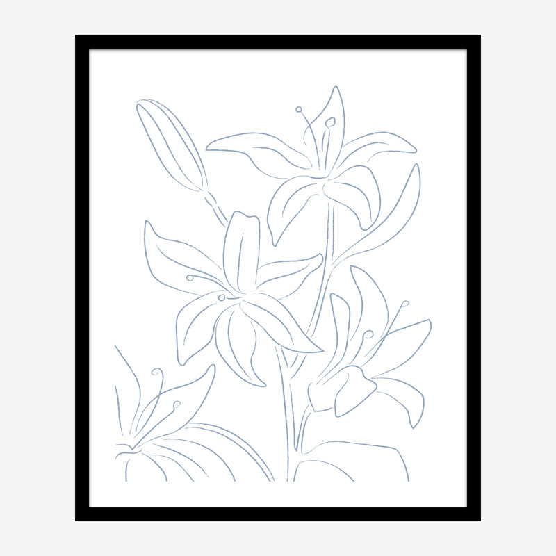 Lillies No 01 Art Print Lillies No 01 Art Print