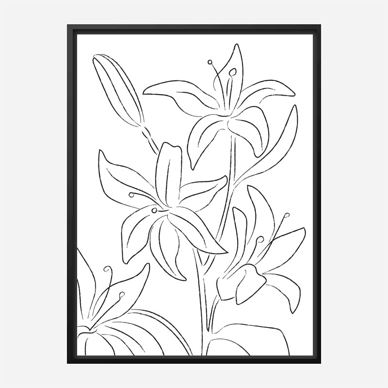 Lillies No 02 Art Print