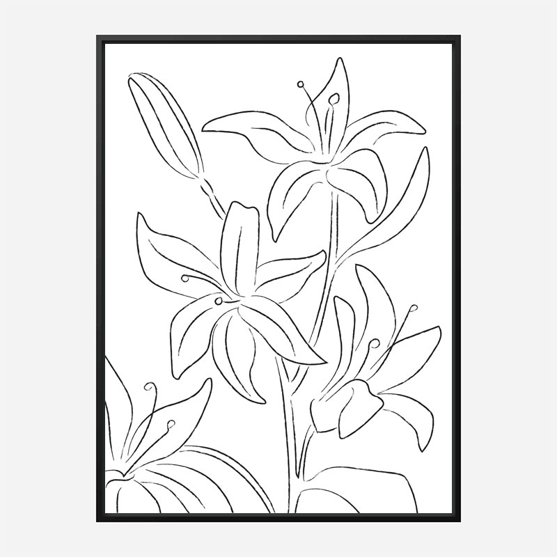 Lillies No 02 Art Print