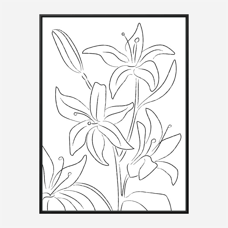 Lillies No 02 Art Print